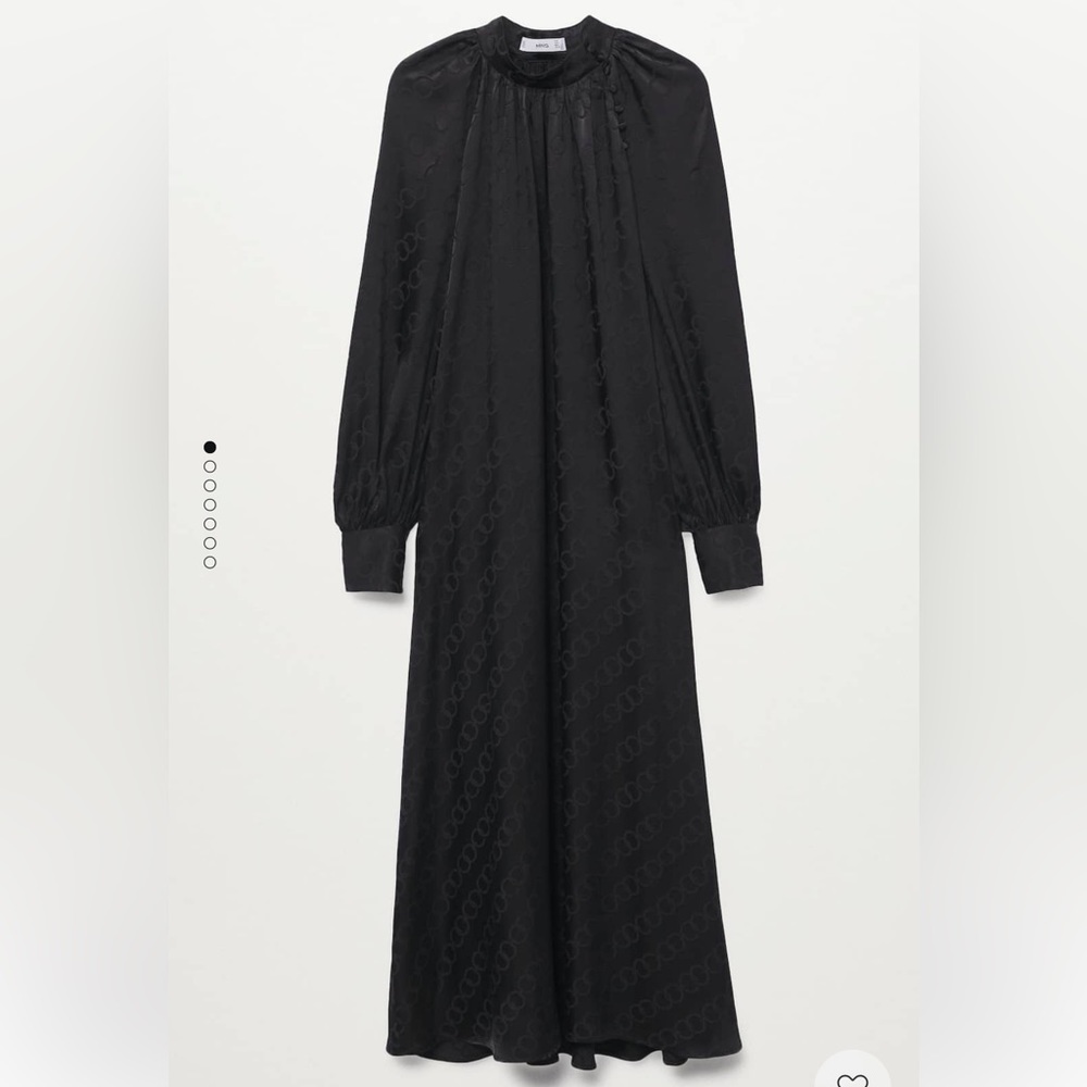 MANGO Flowy Long Printed Dress